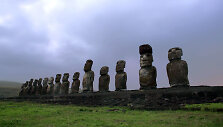 Moai skulptūros Valykų saloje