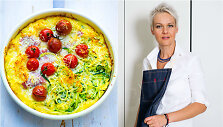 Nida Degutienė ir jos kepta fritata
