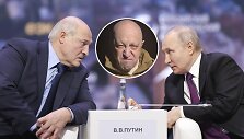 Aliaksandras Luka&scaron;enka, Jevgenijus Prigožinas ir Vladimiras Putinas