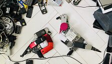 Vingio parko prieigas nu&scaron;vies instaliacija i&scaron; elektronikos atliekų