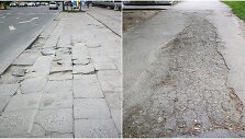 Itin nusidėvėjęs Savanorių prospekto Kaune &scaron;aligatvis