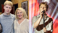 Adomas Vy&scaron;niauskas su mama Au&scaron;ra