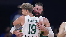 Jonas Valančiūnas ir Mindaugas Kuzminskas