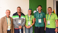Rūta Meilutytė, Giedrius Titenis ir jų treneriai