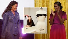 Michelle Obama ir Christy Rilling