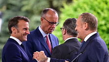Emmanuelis Macronas, Friedrichas Merzas, Donaldas Tuskas, Keiras Starmeris