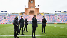 Į neįvyksiančias &bdquo;Serie A&ldquo; rungtynes atvykęs teisėjas tikrino veją