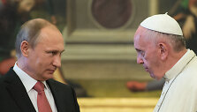 Vladimiras Putinas ir popiežius Pranci&scaron;kus