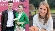 Gabrielė Malinauskaitė-Rudzienė su vyru Justinu