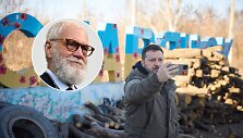 Davidas Lettermanas ir Volodymyras Zelenskis