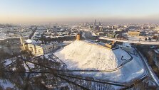 Žiemi&scaron;kas Vilnius i&scaron; auk&scaron;tai
