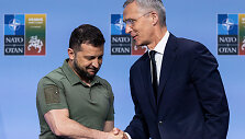 Volodymyro Zelenskio spaudos konferencija NATO vir&scaron;ūnių susitikime Vilniuje