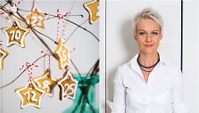 Nida Degutienė ir jos gamintas imbierinis advento kalendorius