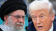 Ali Khamenei ir Donaldas Trumpas / - SAUL LOEB / AFP