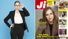 Milda Noreikaitė ir žurnalo JI Nr.40 / Tomo Ju&scaron;kaičio ir @menininkesandra nuotr.