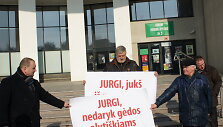 Nesankcionuoto piketo Alytuje organizatoriai.