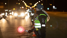 Policijos užkardos įvažiuojant į Kauną