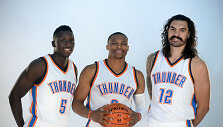 Victoras Oladipo, Russellas Westbrookas ir Stevenas Adamsas