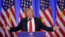 I&scaron;rinktojo JAV prezidento Donaldo Trumpo spaudos konferencija