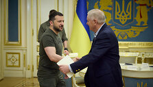 JAV senatorius Lindsey Grahamas ir Ukrainos prezidentas Volodymyras Zelenskis