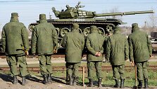 Rusų tankai Kryme