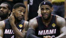 Udonis Haslemas ir LeBronas Jamesas