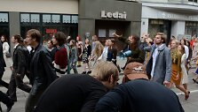 Donato Ulvydo filmo &bdquo;Emilija&ldquo; masinių scenų filmavimas Kaune