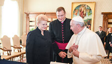Prezidentė su susitinka su Popiežiumi Pranci&scaron;kumi