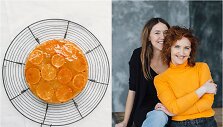 Tinklara&scaron;tininkės Rūta ir Asta bei jų keptas tortas