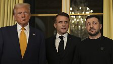 Donaldas Trumpas, Emmanuelis Macronas ir Volodymyras Zelenskis