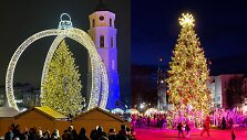 Vilniaus ir Kauno Kalėdų eglės