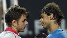 Stanas Wawrinka ir Rafaelis Nadalis