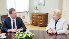 Dalia Grybauskaitė ir Gabrielius Landsbergis