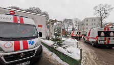 Vaizdas &scaron;alia priėmimo, skubios pagalbos ir traumų skyriaus (traumatologijos punkto) Kaune