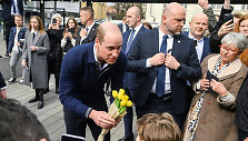 Princas Williamas susitiko su Lenkijos gyventojais