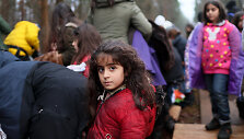 Migrantai Lenkijos pasienyje