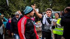 Migrantai Serbijos - Kroatijos pasienyje