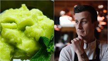 Justinas Kapkovičius ir jo gaminta agurkų granita