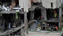 Apgriautas daugiabutis Kyjive po birželio 24-osios naktinės atakos