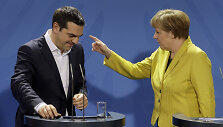 Aleksis Cipras ir Angela Merkel