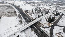 Naujas viadukas vir&scaron; kelio Vilnius-Kaunas Vievyje