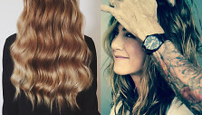 Nuotraukos i&scaron; plaukų stilistų Lou Teasdale, Kristen Ess ir Chris Mcmillan &bdquo;Instagram&ldquo; paskyrų.