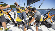 Paskutinė &bdquo;Ambersail 2&ldquo; komandos treniruotė prie&scaron; prie&scaron; regatą &bdquo;AF Offshore Race&ldquo;