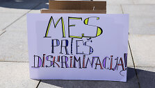 Protesto akcija dėl mokyklų reorganizavimo