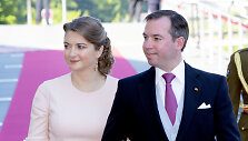 Liuksemburgo princas Guillaume'as ir princesė Stephanie