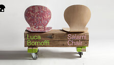 Luca Bornoffi paroda &bdquo;Salami Chair&ldquo; galerijoje &bdquo;apiece&ldquo;
