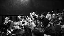 Kino festivalio &bdquo;Pirmoji banga&ldquo; akimirka 
