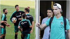 Cristiano Ronaldo i&scaron;bėgo ant dirbtinės LFF stadiono vejos