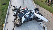 Sudaužytas motociklas