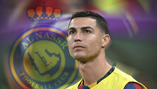 &bdquo;Al-Nassr&ldquo; logotipas ir Cristiano Ronaldo